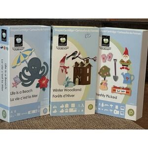 Cricut cartridge Lot Of 3 Great condition with keyboards and manuals‎